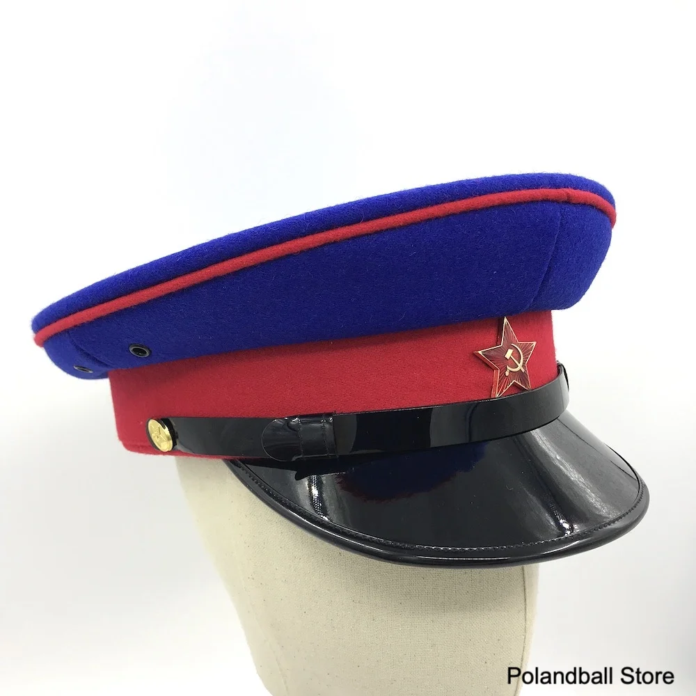 Soviet Visor Hat NKVD Peaked Cap Blue Woolen