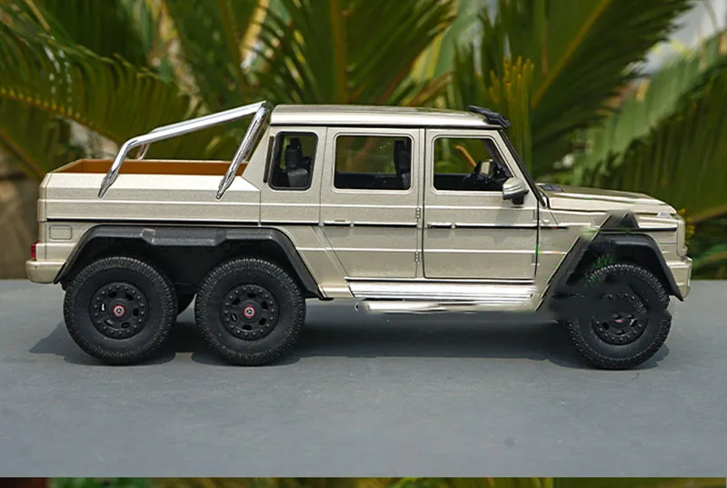 1:24 Масштаб G63 6*6 внедорожник литье под давлением модель автомобиля сплава игрушка металлический автомобиль коллекция Малыш для детей-поклонников подарок сувенир дисплей