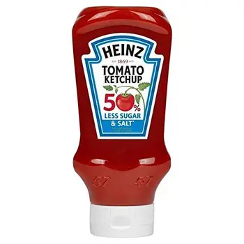 

Heinz Tomate Ketchup 50% Menos De Azúcar Y Sal 605Ml (Paquete de 2)