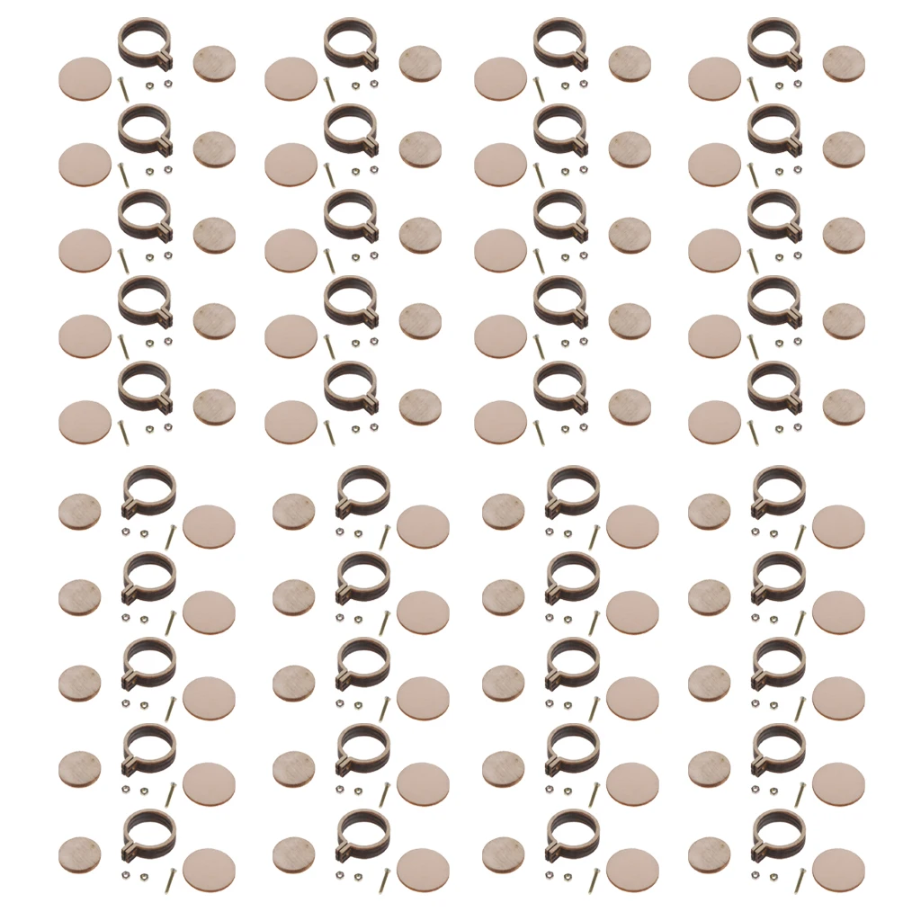 Lots of 40 Mini Wood Hoops Punched for Cross Stitch Round Embroidery Hoop Frame Cross Stitch, Arts, DIY Crafts Tools
