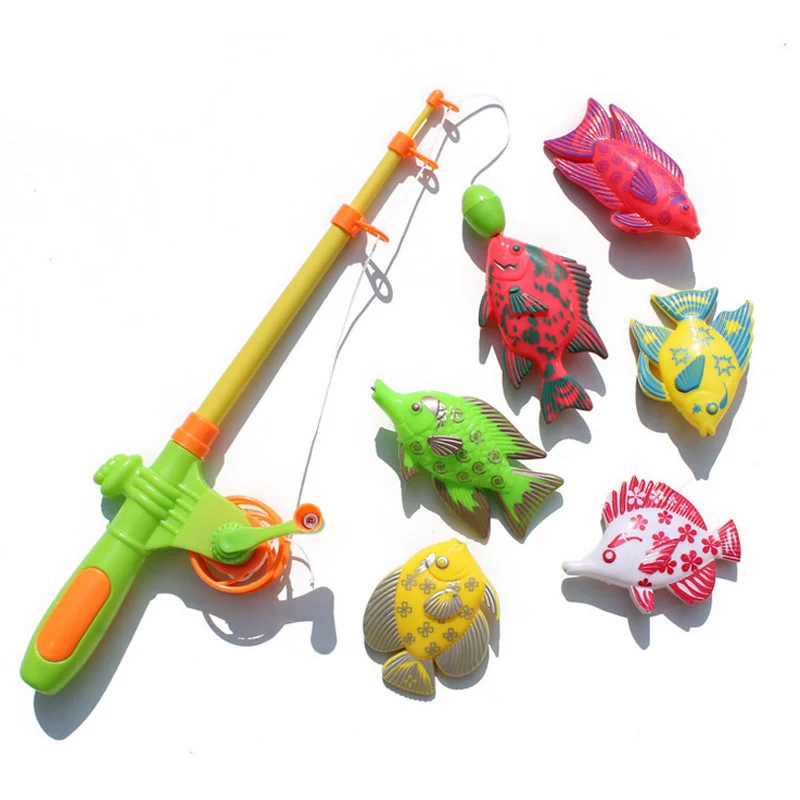 1 Set Kids Educational Toys Magnetic Fishing for Children's Games Boys Girls  Bathroom Bathing Water Summer Beach Swimming Pools