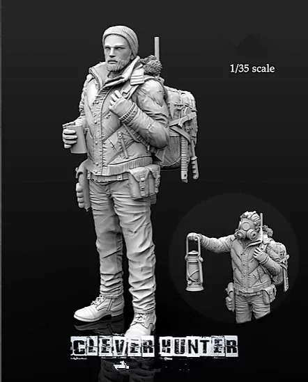 1/35 Resin Figure Model kits 1  figure Unassambled Unpainted C574 1
