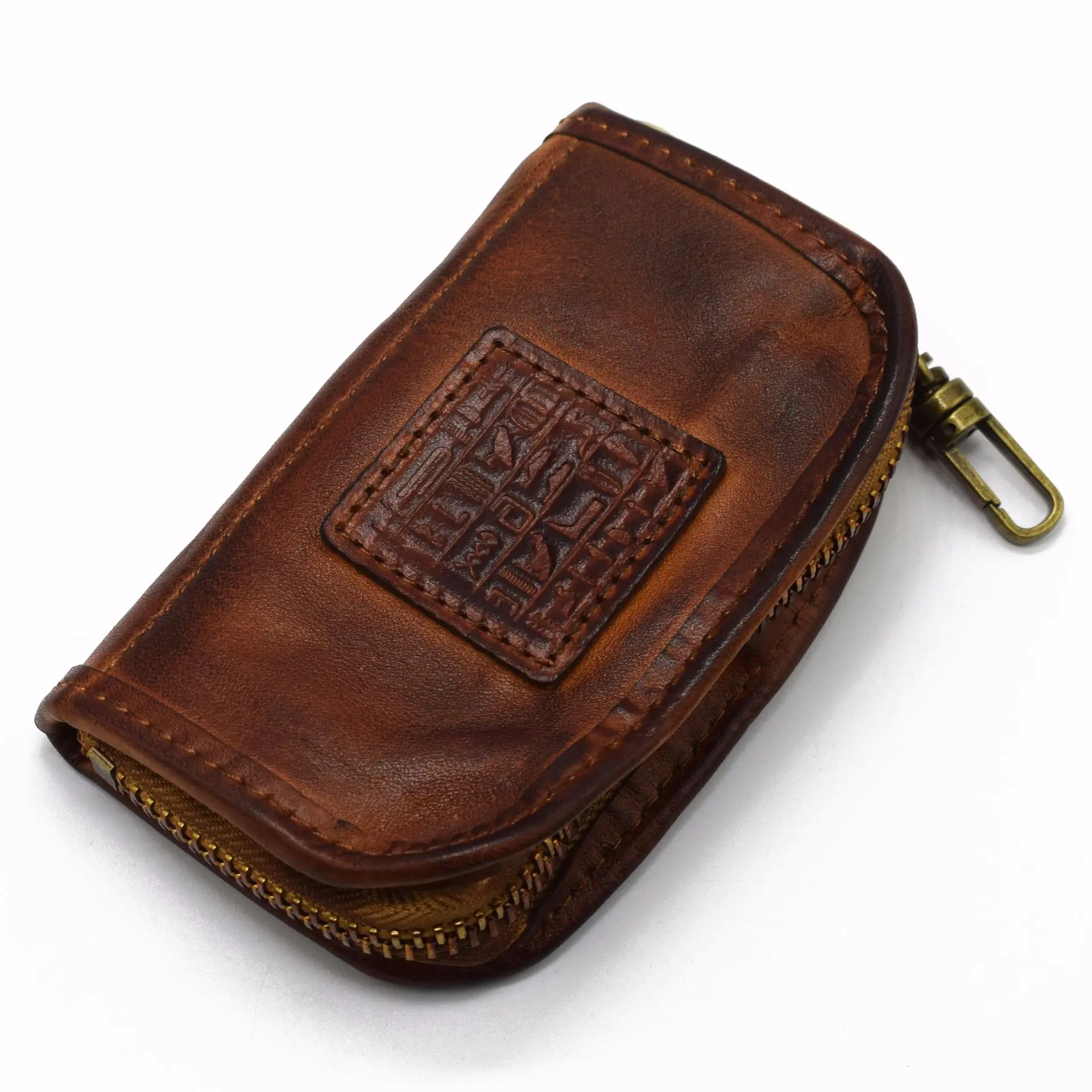 Brand Genuine Leather keys holder wallets vintage quality covers for car case Bag key organizer Mens housekeeper Keychain |