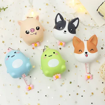 

Kawaii NEW Drawing TOY Tape Ruler Keychain Tape Ruler Cartoon Tape measure Key buckle Bag Pendant