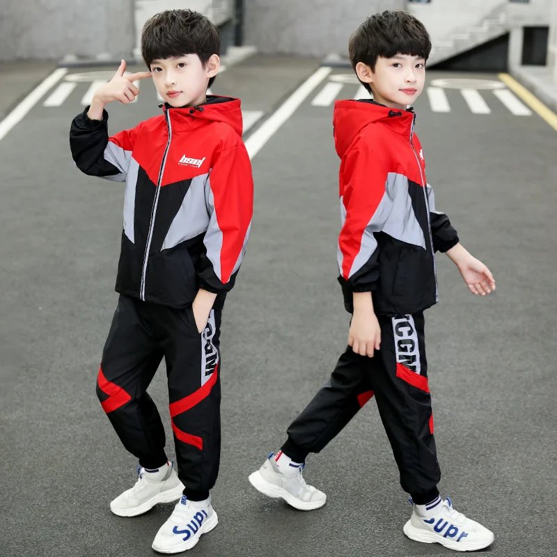 2023 Children Boys Sweatshirts Hooded Coats And Pants Tracksuit Spring  Autum 2 Pieces Boys Teens Clothes Set 6 8 10 12 14 Year - AliExpress