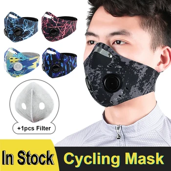 

Carego Cycling Mask Windproof For Adults Anti-dust Face Mouth replaceable filter outdoor Fashion Personality Prevention masks