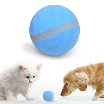 

Electric Magic Roller Ball Puppy Dog Cat Automatic Playmate Jumping Ball Pet Toy P7Ding