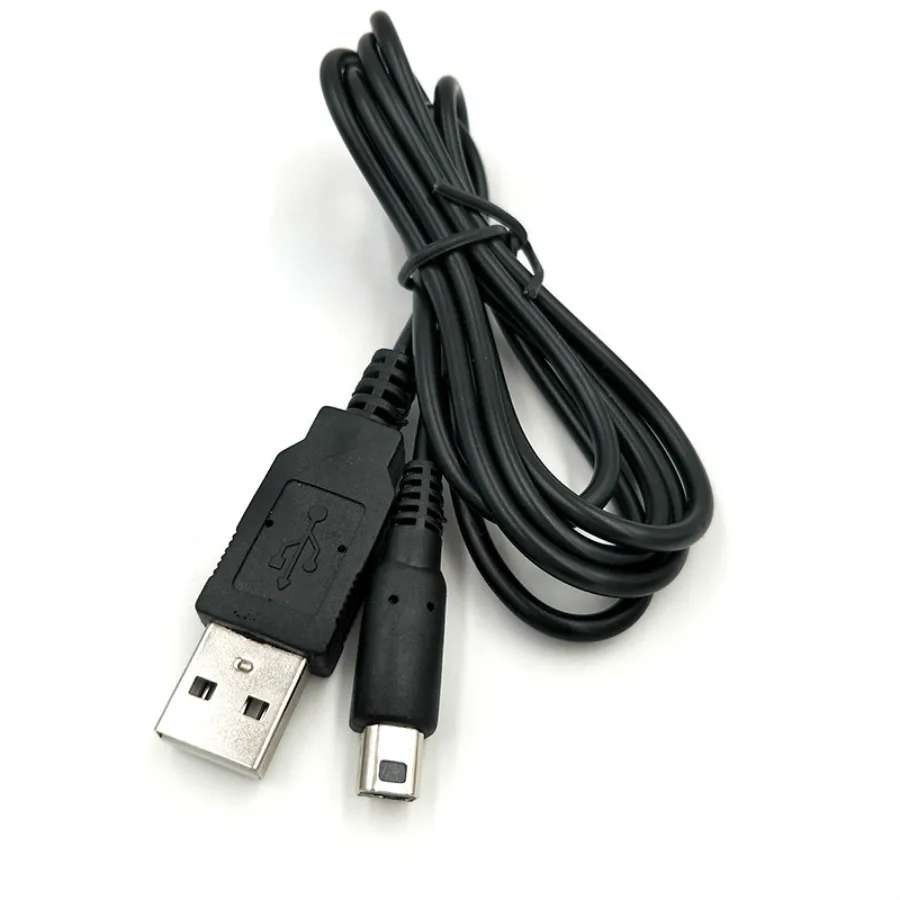 Черный 1,2 м USB кабель для зарядки и синхронизации данных Шнур для зарядки для nintendo 3DS DSi NDSI XL LL 300 шт./лот