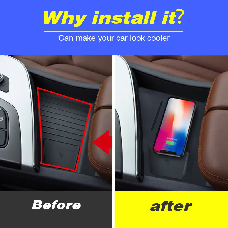 Car Wireless Charger For Audi Q7 2017-2019 Interior Accessories