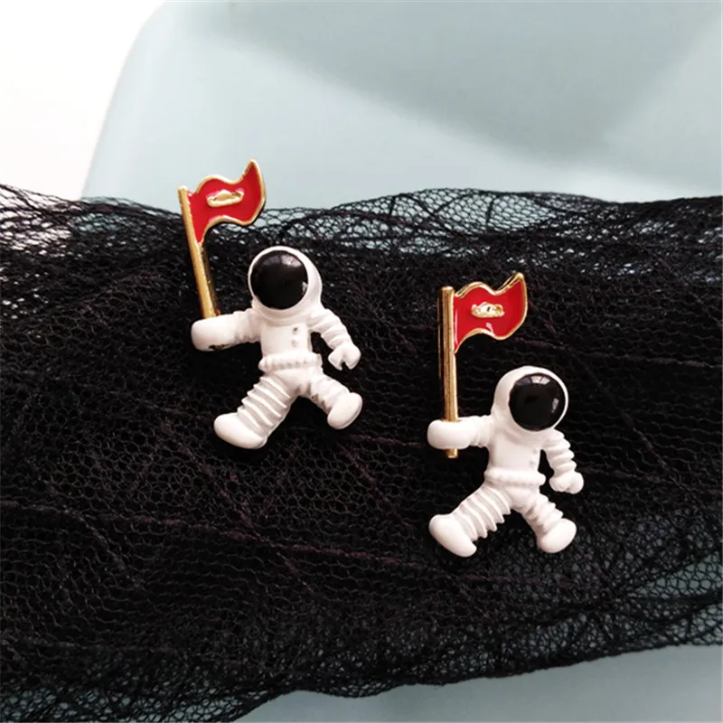 Классические серьги гвоздики для астронавтов женщин модные женские космические
