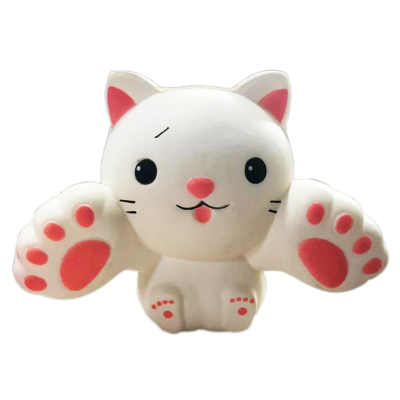 Kawaii Cat Squeeze Toys медленно восстанавливающий крем ароматизированный снятие стресса kitty Мягкие игрушки антистресс ребенок игрушки 13,5*10 см - Цвет: White