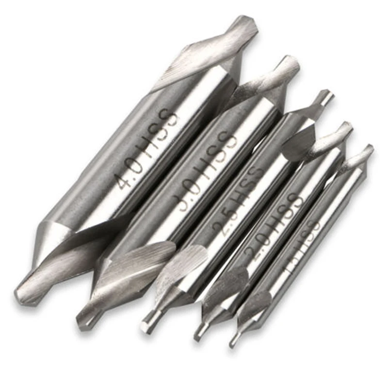 5 шт комбинированный Центровой сверло Премиум Зенковка #1 5-4 мм для точных