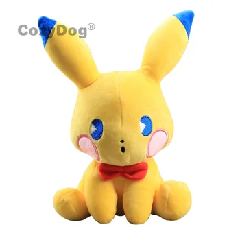 

23cm Eevee Plush Toys Cartoon Anime Sitting Jolteon Pikachu Stuffed Dolls Children Baby Christmas Birthday Gift