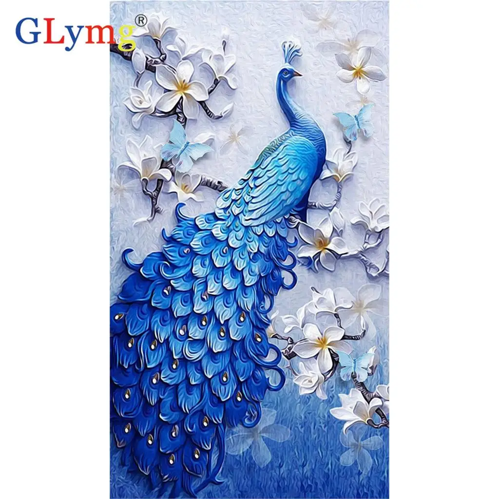 

5D DIY Diamond Painting 'Animal Peacock' Diamond Embroidery Full Round/Square Rhinestone Cross Stitch Diamond Mosaic Home Decor