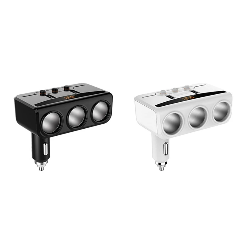 12 V-24 V розетка для автомобильного прикуривателя сплиттер светодиодный USB Зарядное устройство адаптер 3.1A 100W обнаружения для телефона MP3 DVR аксессуары