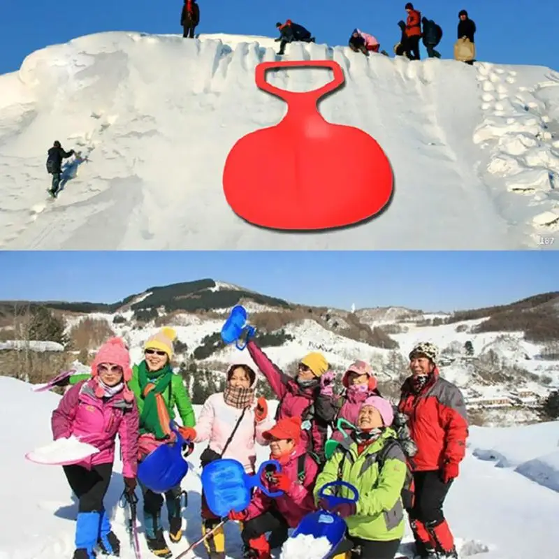Пластиковые снежные сани Toboggan Спорт на открытом воздухе Катание на лыжах доска детская игрушка цвет случайный Зима на открытом воздухе снег игры Реквизит лыж дети на открытом воздухе развлечения