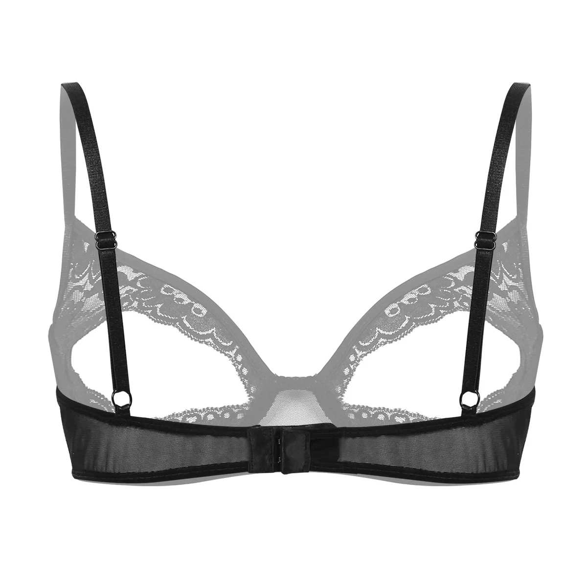 Women Lingerie Exotic Open Bras Sissy Femme Sexy Nightwear Lace Nipple Split Bralette Wire-free Unlined Bra Top women bra erotic lingerie