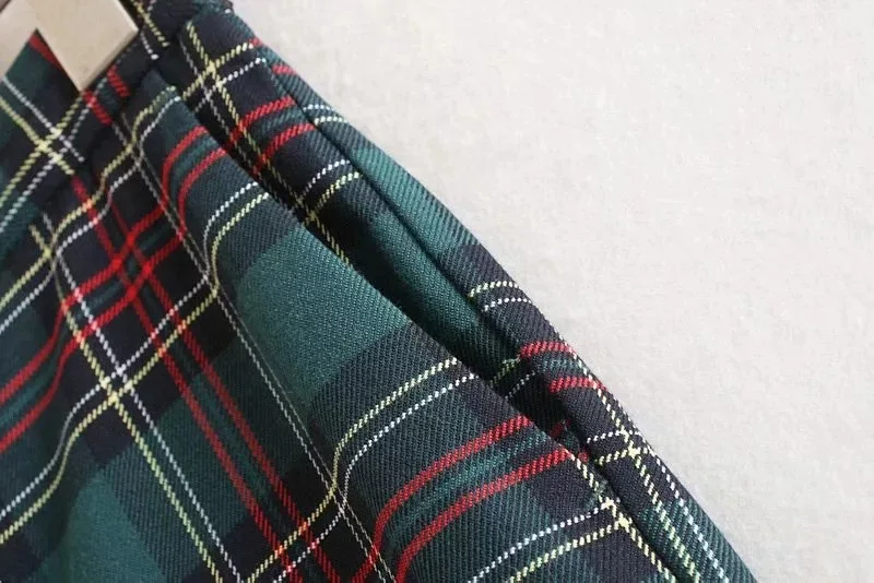 New women's Plaid straight casual pants in autumn and winter women pants streetwear plaid pants women