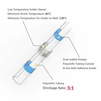 

Connector Terminals Waterproof With Storage Box Motorcycle Heat Shrink