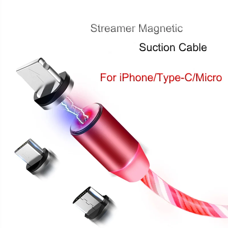 Течёт светильник, магнитный кабель для зарядки данных, кабель Micro USB type C для samsung, huawei, Xiaomi, кабель для мобильного телефона, USB шнур для iPhone
