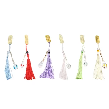 

Retro Chinese Style Golden Metal Hollow Rabbit Tassel Bookmark Stationery Bookmark Book Clip Office Accessories School Supplies