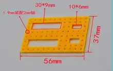 

Universal Board Plastic Panel Grid Function Frame Car Chassis Model Parts Diy Accessories Cars Motor Components 2021