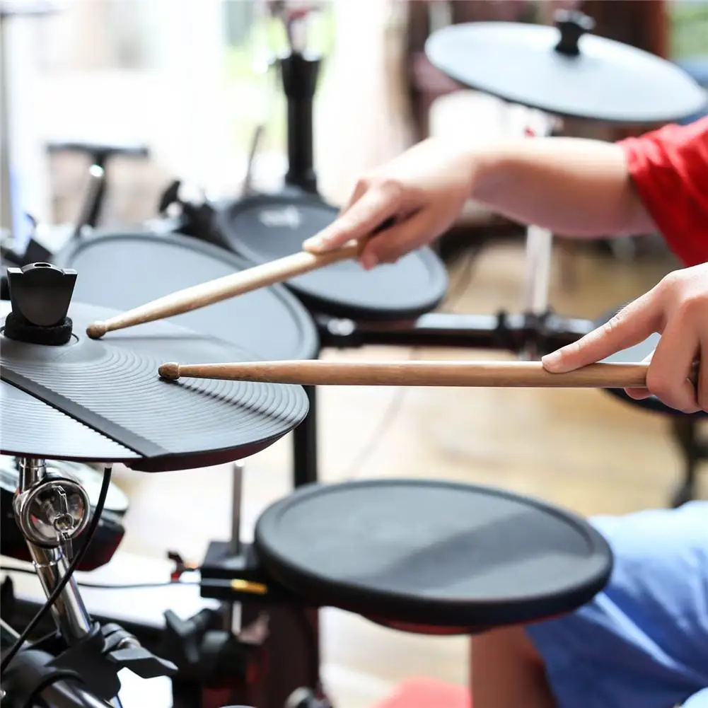 8 шт. барабанные палочки 5A классические кленовые барабанные палочки для джазовых комбинированных упражнений представление+ сумка для музыкальных инструментов