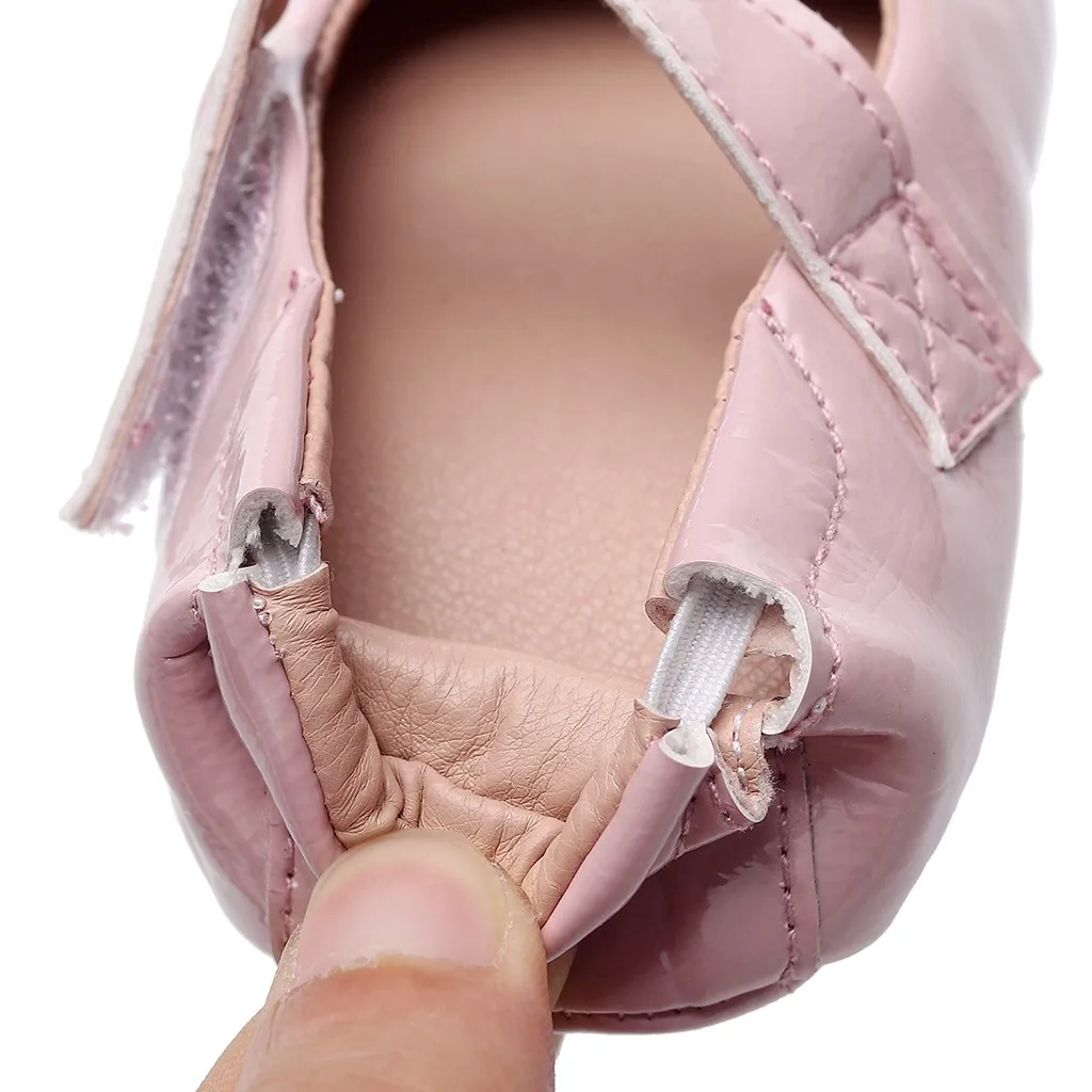 Обувь для новорожденных девочек; обувь принцессы для новорожденных; обувь для маленьких девочек; однотонные осенние детские ботиночки на липучке; г.; обувь для первых шагов