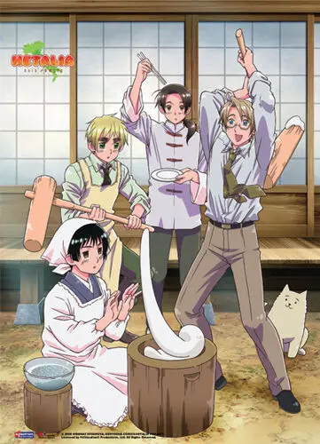 Свиток на стену Hetalia Axis Powers плакат лицензированный мятный свиток из аниме