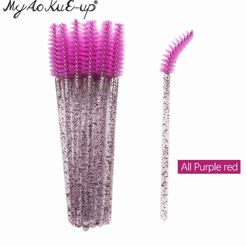 Crs All Purple R Новые Хрустальные ресницы 150 шт Алмазная ручка кисть тушь для ресниц палочки Аппликатор Косметическая кисть одноразовые кисти для макияжа инструменты - Handle Color: Crs All Purple R