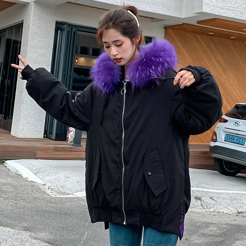 

Cotton Coat Women's Short 2019 Winter New Style Korean-style Loose-Fit Cute BF Hong Kong Style Cotton-padded Clothes Short-heigh