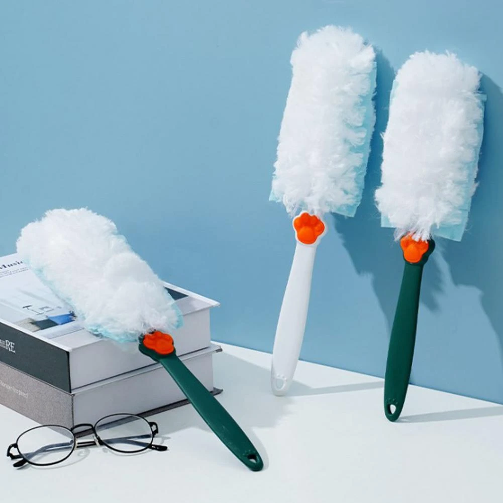 Plumero de microfibra de 34CM, de mano de microfibra, cepillo de limpieza desmontable, herramienta para limpiar ventilador de techo alto, techo An|Plumeros| - AliExpress