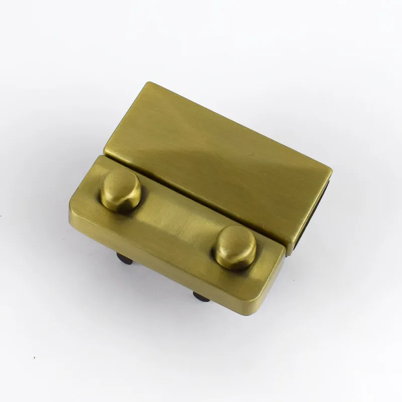 brushantibrass Meetee 44x35 мм, женская сумка с металлическими замками и пряжкой, модный Толкаемый защелкивающийся замок для сумки, кошелька, сделай сам, сменная застежка - Color: brushantibrass