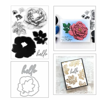 

3D New Metal Cutting Dies 2020 and Scrapbooking For Paper Making Fabulous Floral Stamp & Die Bundle Embossing Frame Card Craft