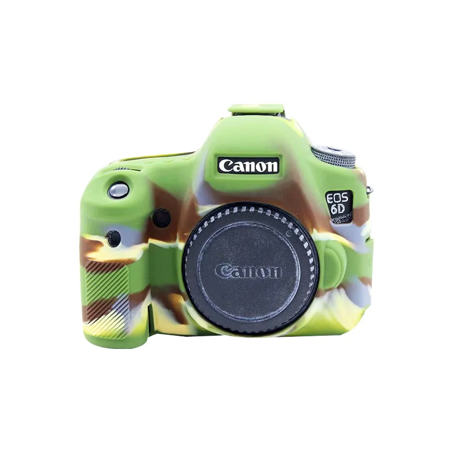 6D2 Green FOTOFLY для Canon EOS 6D Mark II 2 сумки для камеры мягкие силиконовые чехлы Защитный чехол для корпуса чехол для Canon 6 D аксессуары для камеры - Цвет: 6D2 Green