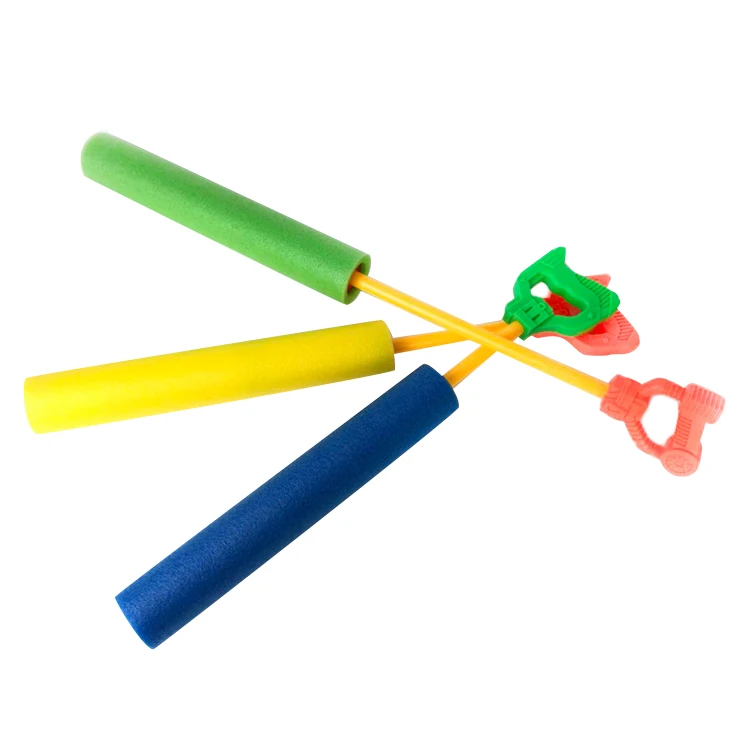 Promo  Pull-Type Eva Straight Water Cannon Sponge Water Jet Toy Children Beach Drifting Toy Water Cannon