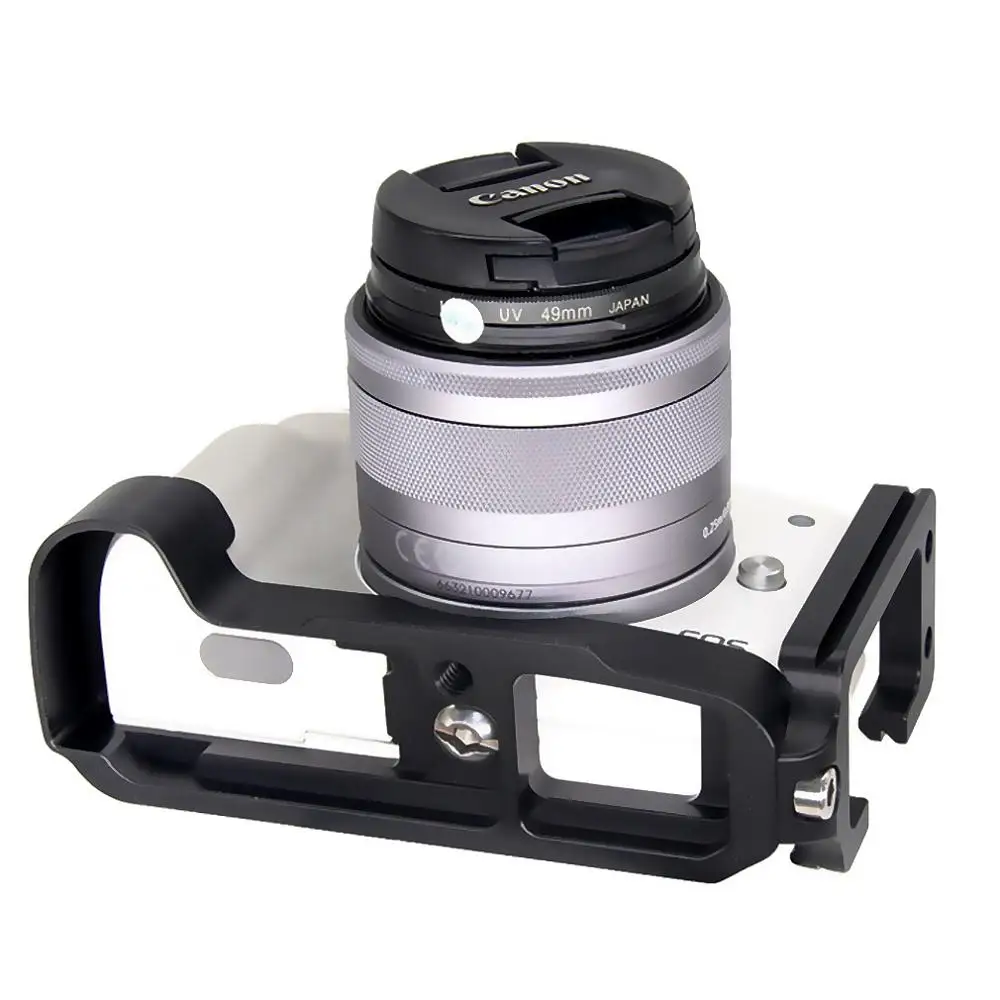 Quick Release L Plate Metal Hand Grip Arca Swiss Bracket Holder Compatible with Canon EOS M50 professional Versio