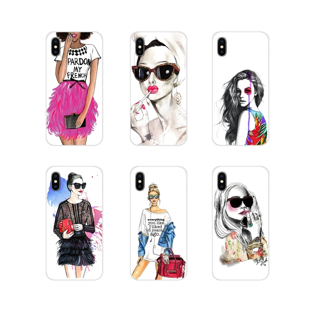 

For Huawei Mate Honor 4C 5C 5X 6X 7 7A 7C 8 9 10 8C 8X 20 Lite Pro Mobile Phone Covers Fashion Slim Mom and daughter girlfriends