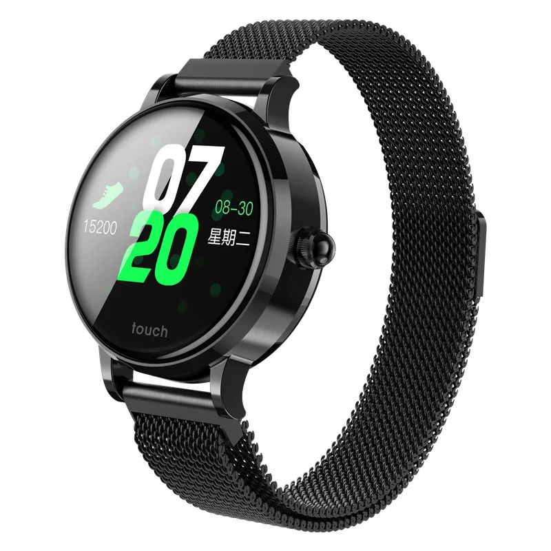 Women Bluetooth Smart Watch Waterproof Heart Rate Monitor for iOS Android PUO88