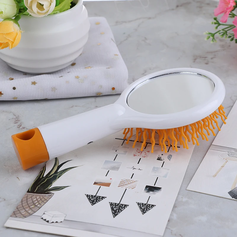 HOT Hair Curl Straight Massage Comb Hair Comb Professional Comb Volume Anti-static Magic Brush Mirror Styling Tools