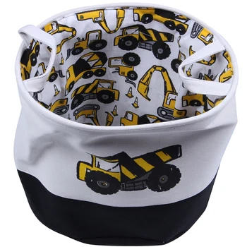 

Cartoon Cars Printed Storage Basket For Toys Fabric Clothes Organizer Folding Large Laundry Basket For Dirty Clothes 40x33x40cm