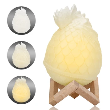 

3D Print Dragon Egg Lamp Colorful Change Press Remote Control Usb Led Night Light Home Decor Creative Gift