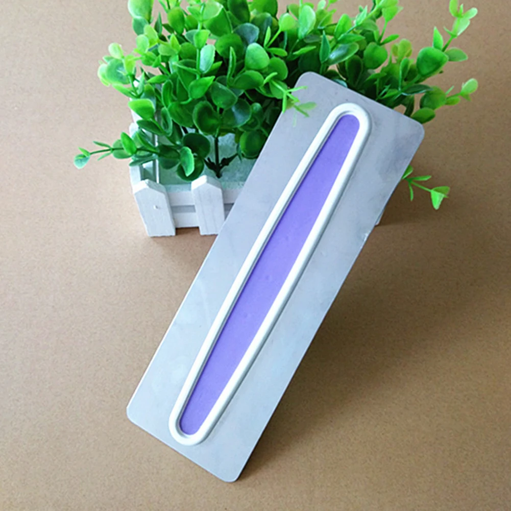  Handle Multifunctional Smoother Plastic Scraper Baking Tools Stainless Steel Kitchen Spatula Cake C