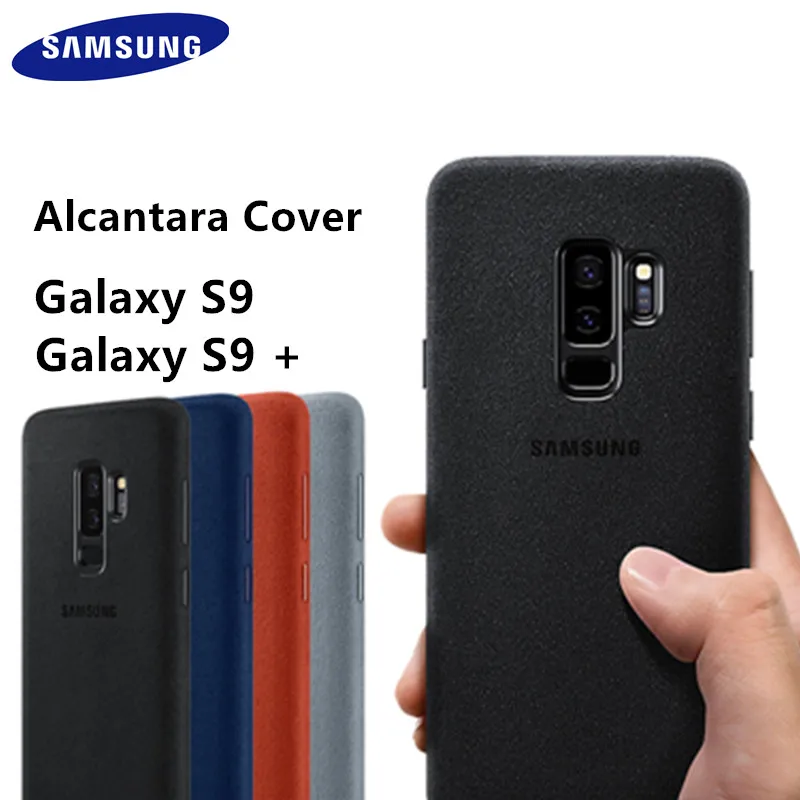 

Original Official Samsung Galaxy S9 S9 Plus S9 + EF-XG9650 9500 Luxury Leather Alcantara Case Suede Full protection Phone Cover