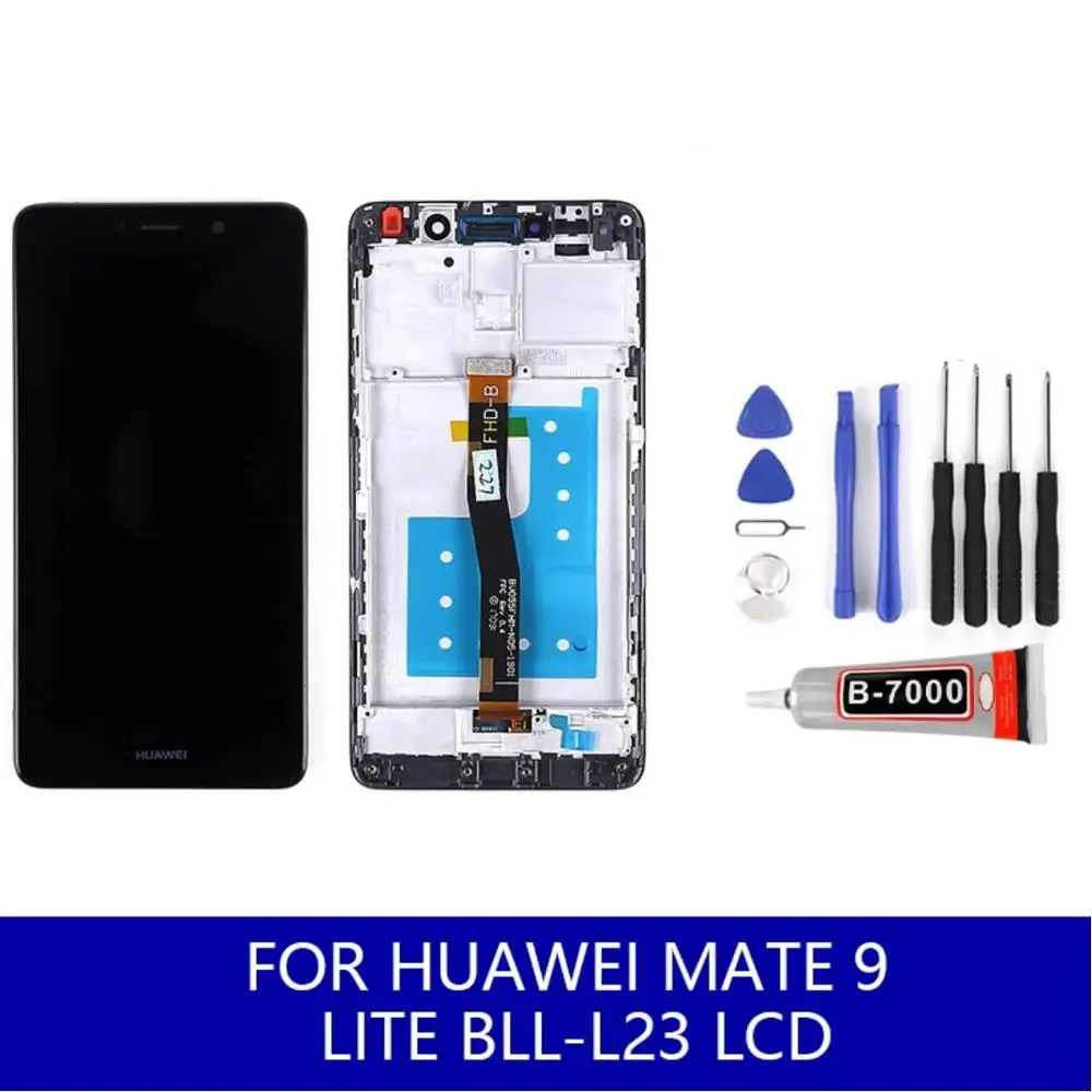 Для Huawei Mate 9 Lite BLL L23 ЖК дисплей сенсорный экран Замена частей инструменты с рамкой