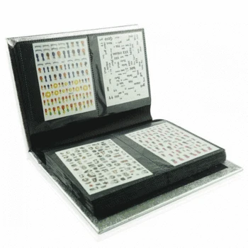 

Fake Nails Display Book 120 Sheets 3D Nail Showing Card Box False Nails Style Show Chart Painting Manicure Nail Art Tools Set