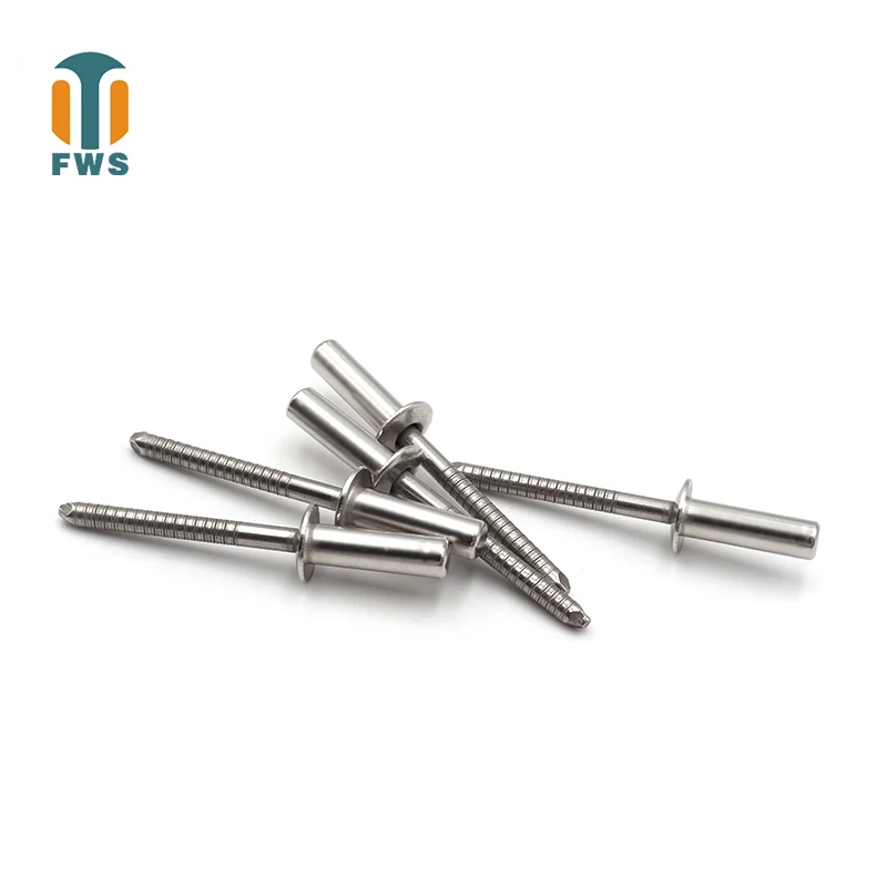 

50 PCS M4.8 DIN EN ISO 16585 GB/T 12615.4 Stainless Steel Round Head Closed End Blind Rivet Sealed Hollow Rivets Blind Rivets