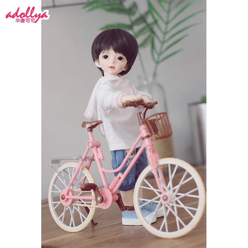 Adollya Bjd Doll Accessories Toys Dolsl Bicycle Matching Doll Bikes Accessories With Basket Dolls for Girls Children Gifts