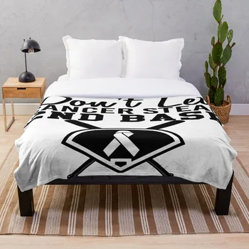 

Drop Shipping Printed Throw Blanket Sherpa Fleece Soft Blanket Flannel Rug Home Decoration For Bed Dont Let Cancer Steal Second