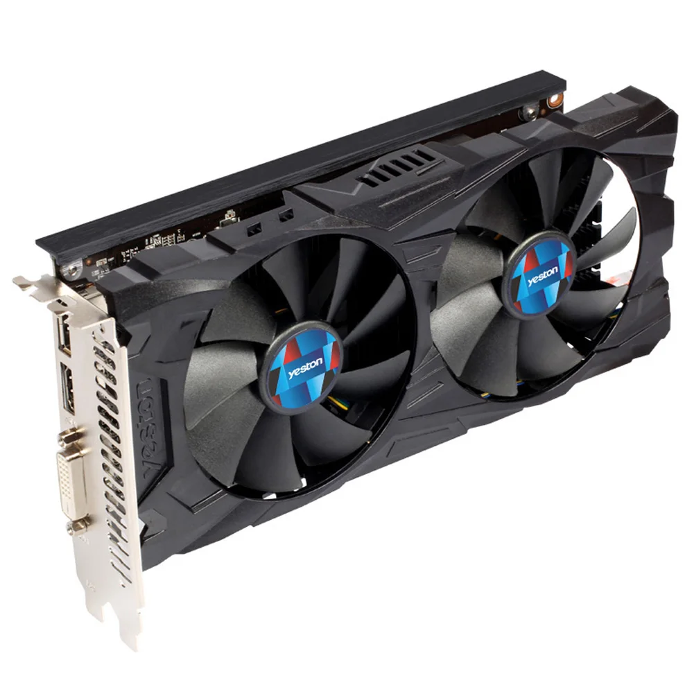 Yeston Radeon RX560D 4 ГБ GDDR5 PCI Express 3,0 DirectX12 настольные игровые видеокарты внешняя видеокарта